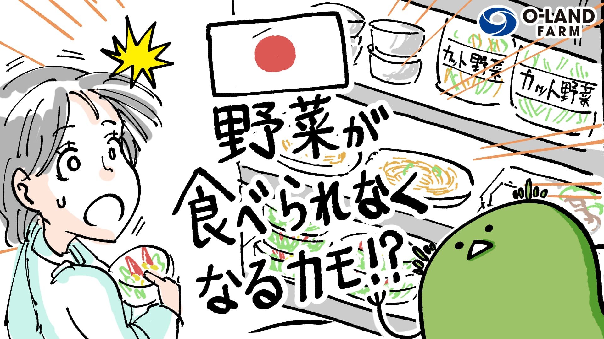 【アニメーション動画】国産野菜が食べられなくなるカモ！？公開しました！